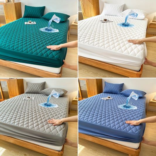 1pc Layered Waterproof Mattress Protector (Without Pillowcase And Pillow Insert) Soft And Comfortable