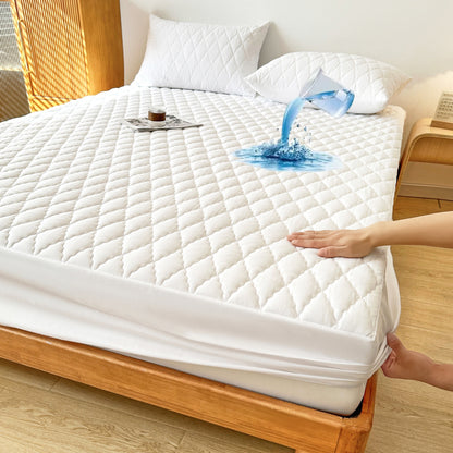 1pc Layered Waterproof Mattress Protector (Without Pillowcase And Pillow Insert) Soft And Comfortable