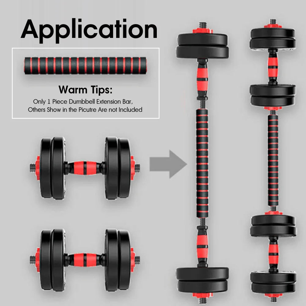 1-Piece 40cm Anti-slip Steel Dumbbell Connector