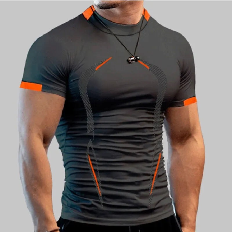 New Compression Fitness Gym Shirt For Men