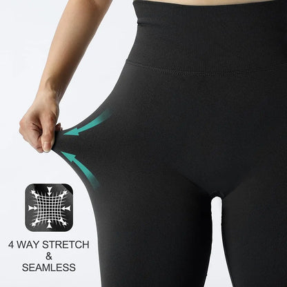 Women's Seamless High Waist Knitted Fitness GYM Pants