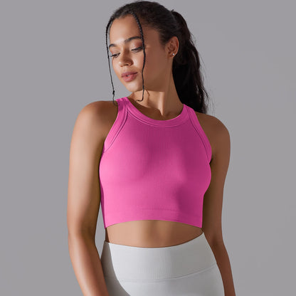 Seamless Sports Vest With Pad Women's Yoga Bra