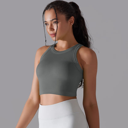 Seamless Sports Vest With Pad Women's Yoga Bra