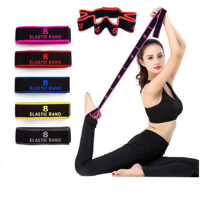 Yoga Pull Strap Belt Polyester Latex Elastic Latin Dance Training