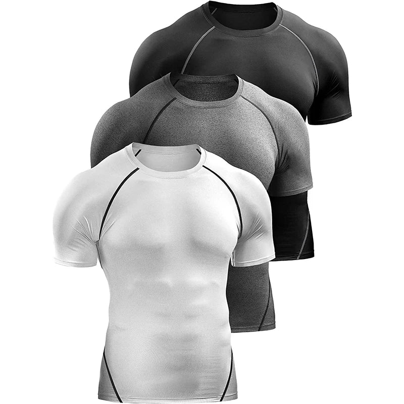 Compression T-Shirt Men Summer Sportswear