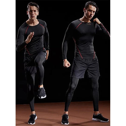 Compression Long Sleeve T Shirt Men Elastic Training T-shirt Gym Fitness Workout