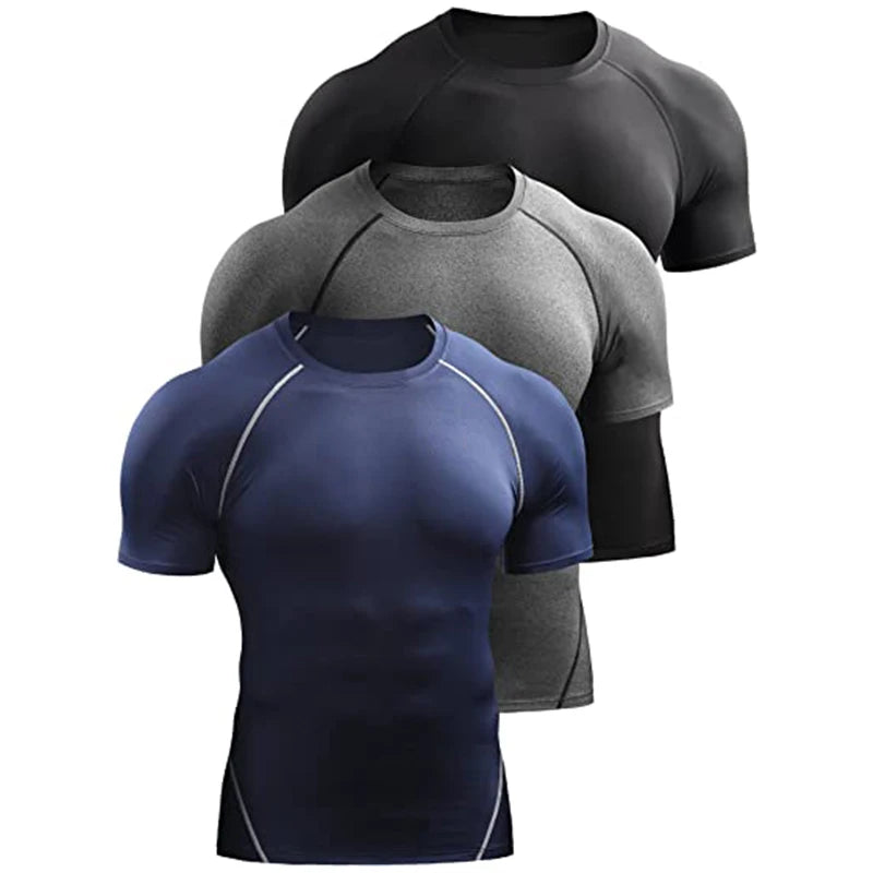 Compression T-Shirt Men Summer Sportswear