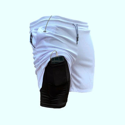 Newest Running Shorts Men 2 in 1 Training Gym Shorts