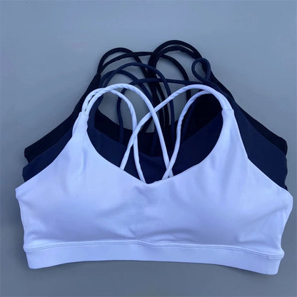 Solid Color soft high strength Women Fitness Bra