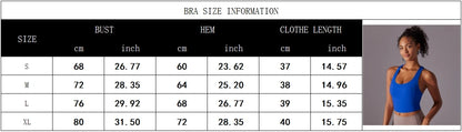 Women's Sports Bra Top Women Tight Elastic Gym Sport Yoga Bras