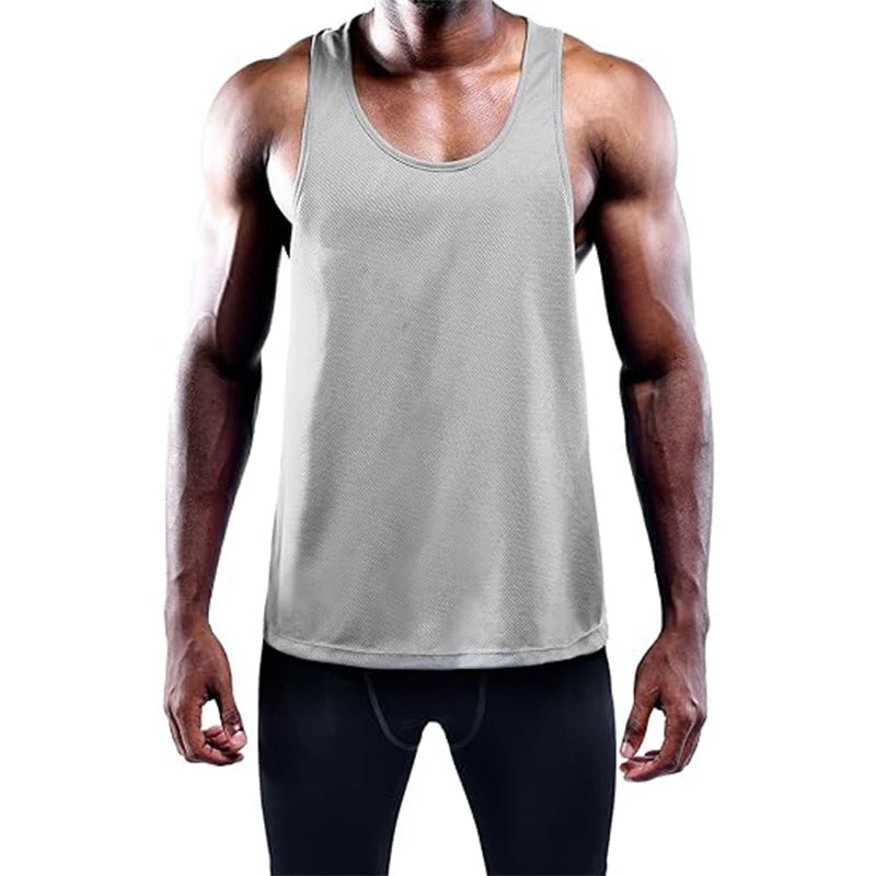 Running Tank Top Men Summer Sport Gym Vest Quick Dry