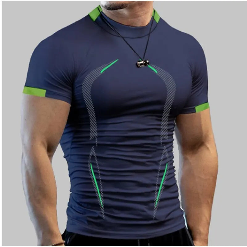 New Compression Fitness Gym Shirt For Men