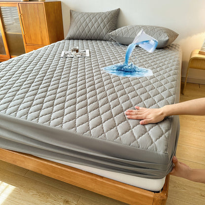 1pc Layered Waterproof Mattress Protector (Without Pillowcase And Pillow Insert) Soft And Comfortable